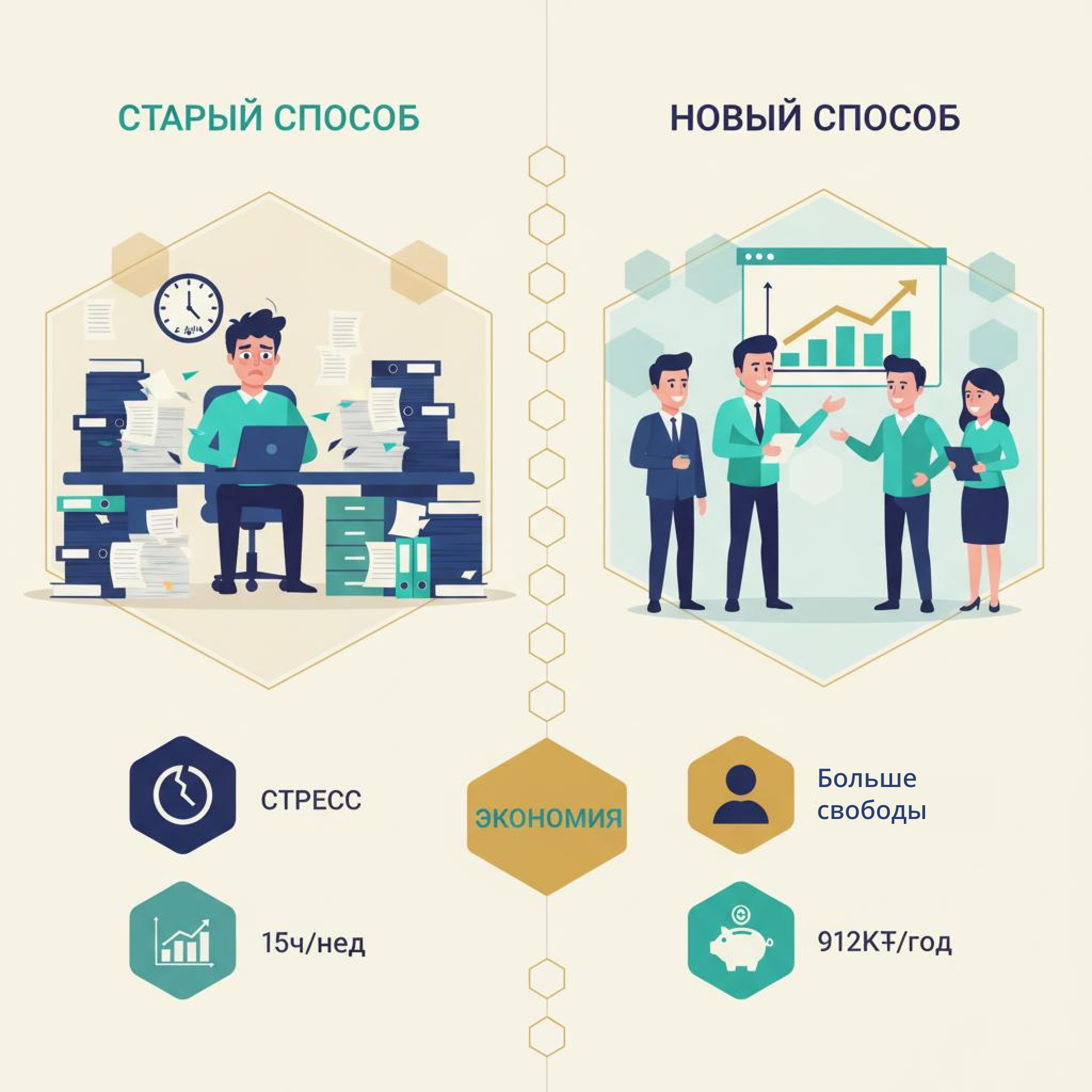 До и после делегирования: перегруженный vs эффективный предприниматель